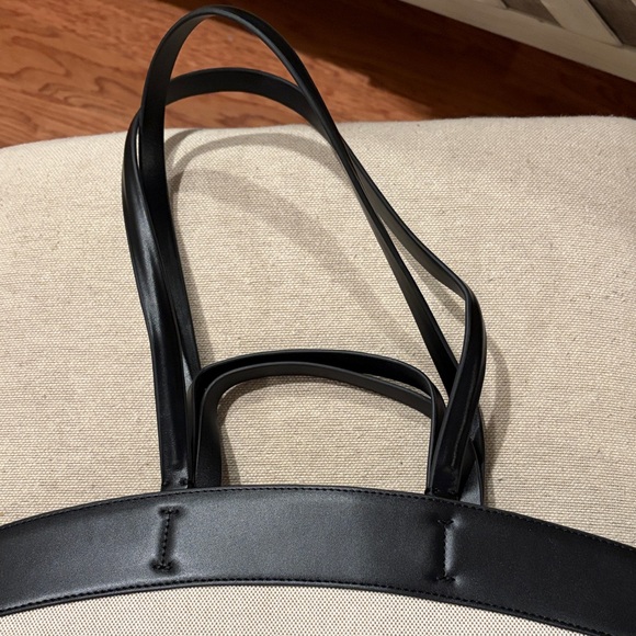 GAP Black Trim East-West Canvas Tote Bag/NWT - Picture 5 of 11